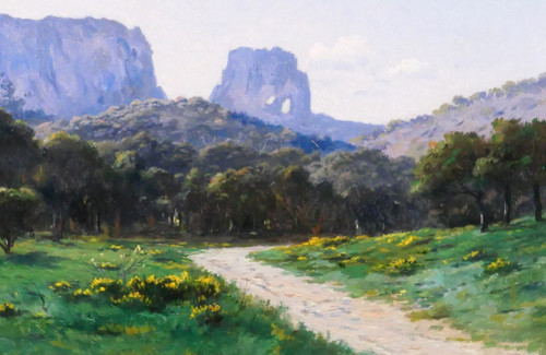 Lina BILL 1855-1936 Saint-Rémy-de-Provence, paysage, tableau, impressionnisme, Provence, 1900