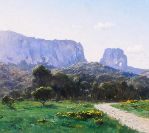 Lina BILL 1855-1936 Saint-Rémy-de-Provence, paysage, tableau, impressionnisme, Provence, 1900