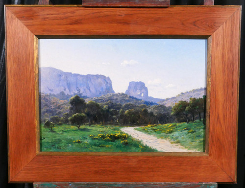 Lina BILL 1855-1936 Saint-Rémy-de-Provence, paysage, tableau, impressionnisme, Provence, 1900