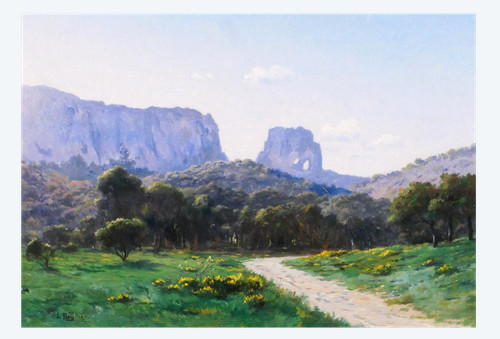 Lina BILL 1855-1936 Saint-Rémy-de-Provence, paysage, tableau, impressionnisme, Provence, 1900