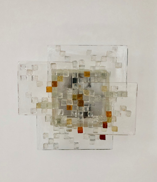  Applique en verre de Murano par Albano Poli pour Poliarte, Italie années 70