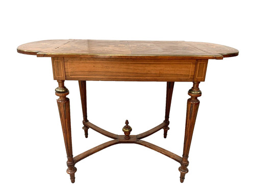 Table bureau à battant en palissandre de style Napoléon III