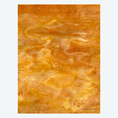 Andrée Simon (1896-1981), Abstrakte Komposition, Gouache auf Papier von 1971.