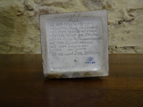 Statuette in Saxony porcelain, Scheibe-Alsbach factory, representing Napoleon Bonaparte