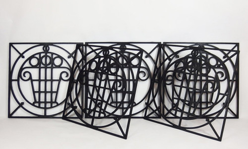 Five Art Deco Garden Grilles