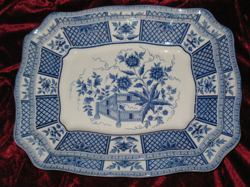 Sarreguemines earthenware table service with Lafayette blue decor of 58 pieces th. early 20th 