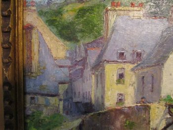 Footbridge over river
