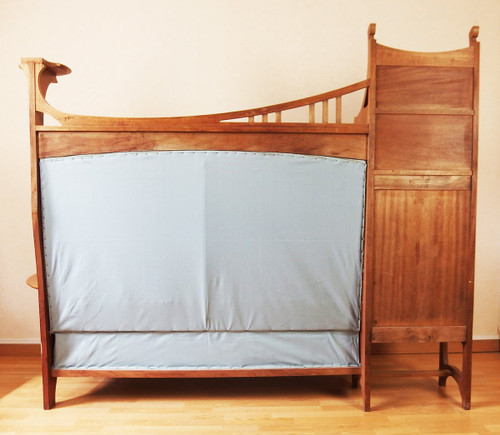 Art Nouveau Bench by Gustave Serrurier Bovy