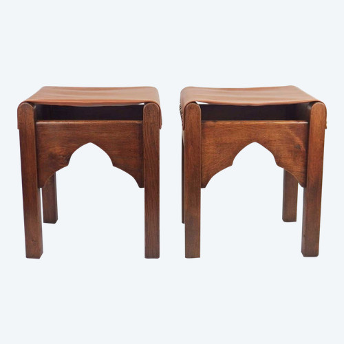 Pair of Art Deco Stools