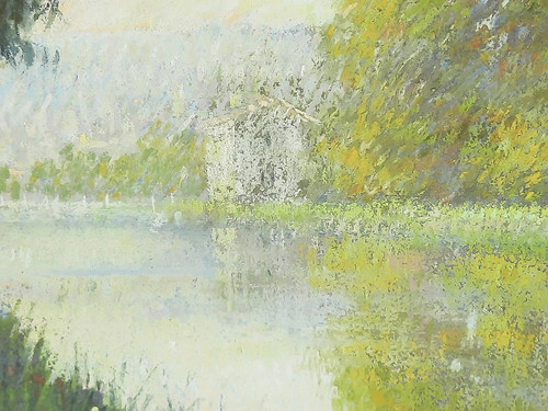 "Paesaggio sull'acqua" Pastello di Gregory Davies