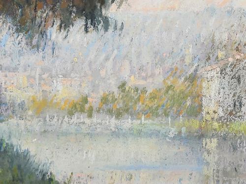 "Paesaggio sull'acqua" Pastello di Gregory Davies