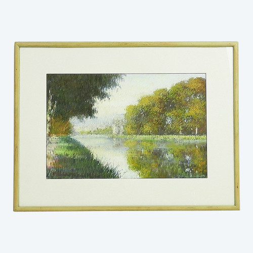 "Paesaggio sull'acqua" Pastello di Gregory Davies