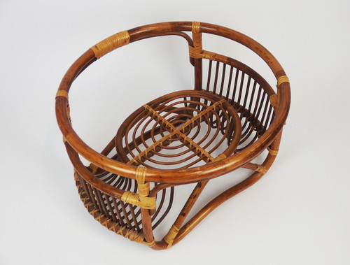 Table Basse En Rotin Et Verre