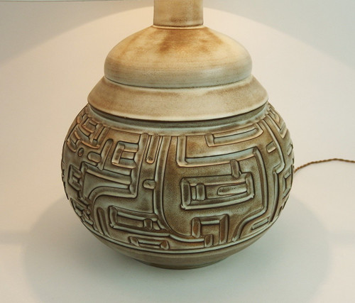 Lampe En Céramique Par Marius Bessone