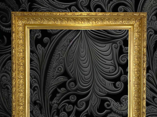 ANTIQUE LOUIS XVI STYLE WOOD AND GILT STUCCO FRAME FOR PAINTING 50 CM X 40 CM