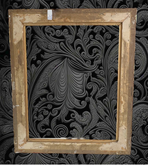 ANTIQUE LOUIS XVI STYLE WOOD AND GILT STUCCO FRAME FOR PAINTING 50 CM X 40 CM