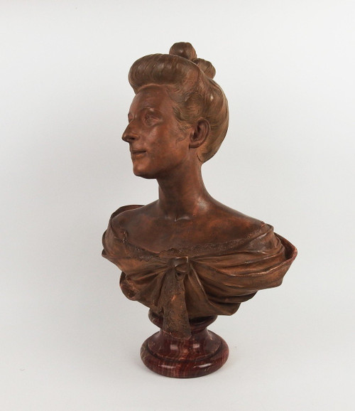 Busto in terracotta di Max Blondat