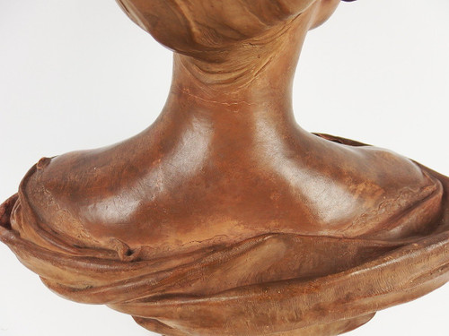 Busto in terracotta di Max Blondat