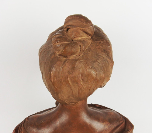 Busto in terracotta di Max Blondat