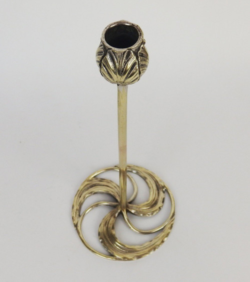 Pair of Art Nouveau Bronze Candlesticks by Abel Landry