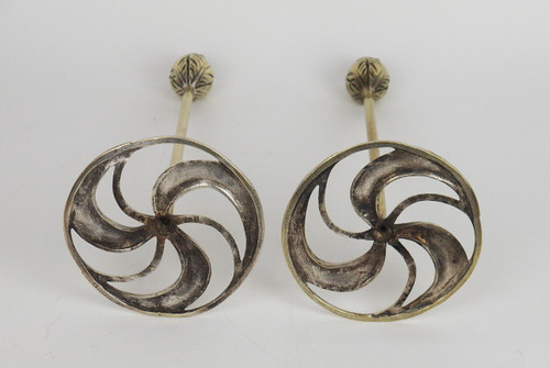Pair of Art Nouveau Bronze Candlesticks by Abel Landry
