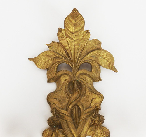 Paire d'Appliques Art Nouveau En Bronze dans le style de Bouval