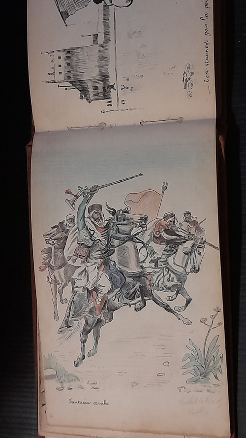 A. Taccuino TINTELLIER di disegni a inchiostro dell'inizio del XX secolo 