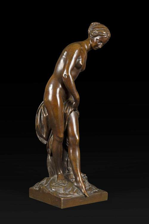 "La Bagnante" o "La Ninfa che fa il bagno" (1757) di Étienne-Maurice Falconet (1716-1791)