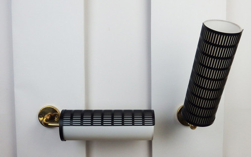 Pair of Wall Lights Attributed to Arlus