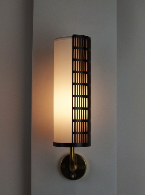Pair of Wall Lights Attributed to Arlus