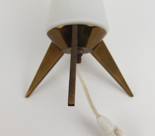 Lampada in vetro opalescente anni '50
