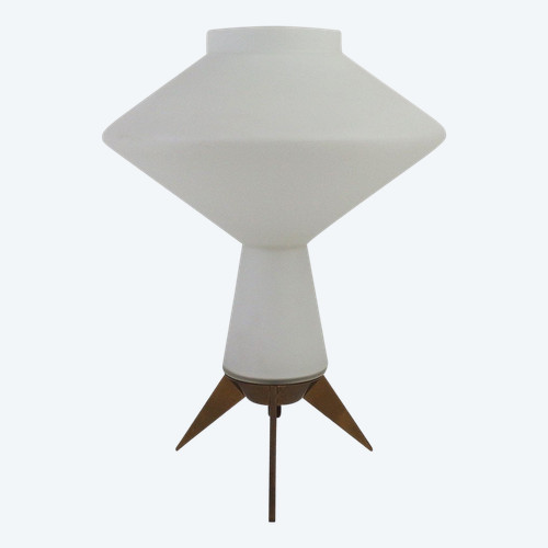 Lampada in vetro opalescente anni '50
