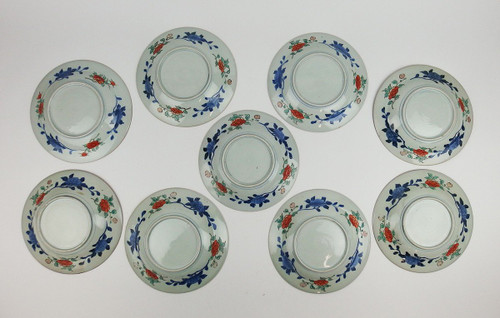 Set Of 9 Soup Plates And Two Imari Dinner Plates