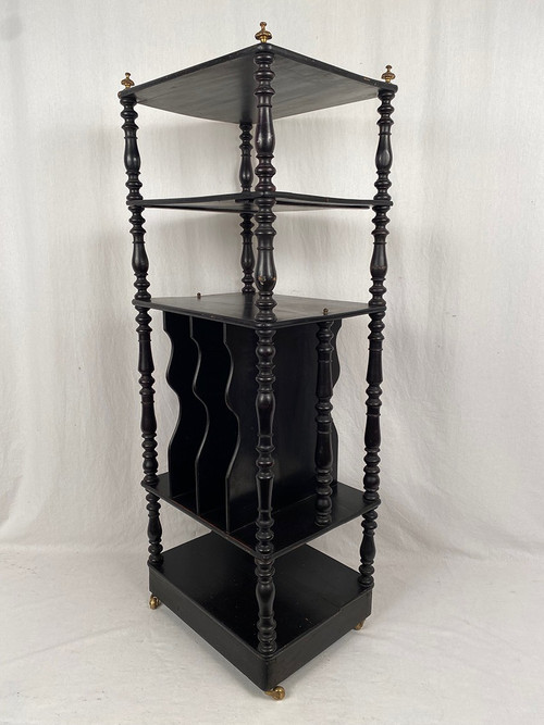 Mobile musicale Napoleone III, legno annerito