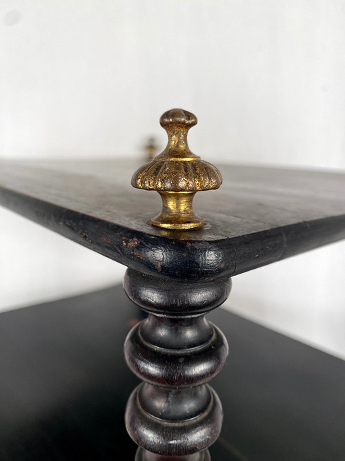 Mobile musicale Napoleone III, legno annerito