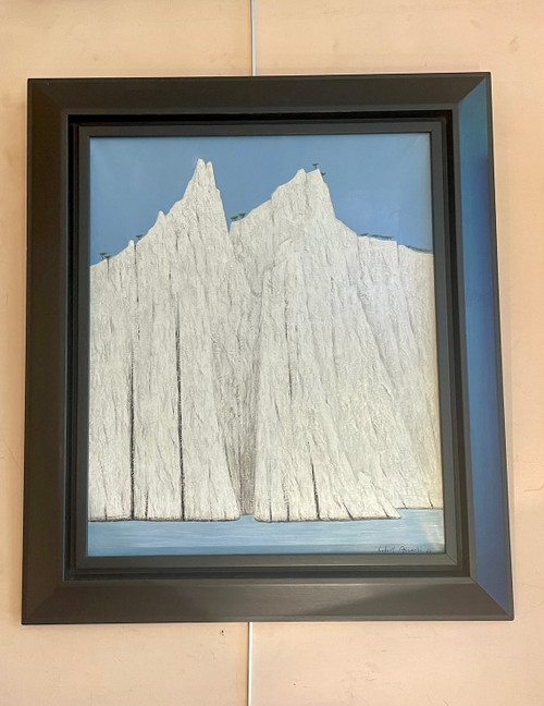Hubert Aicardi (1922 – 1991), Die Klippen von Piana. Öl auf Leinwand, datiert 1964 