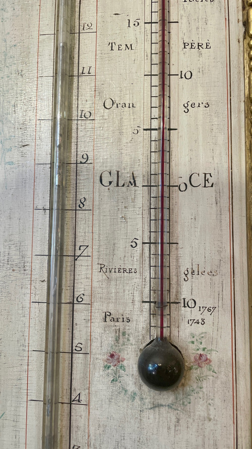 Neoclassical Barometer and Thermometer, 18th Century