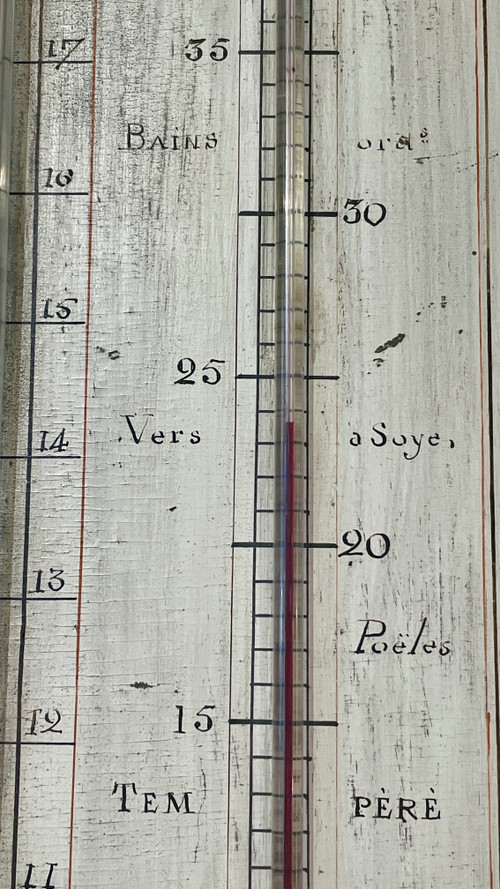 Neoclassical Barometer and Thermometer, 18th Century