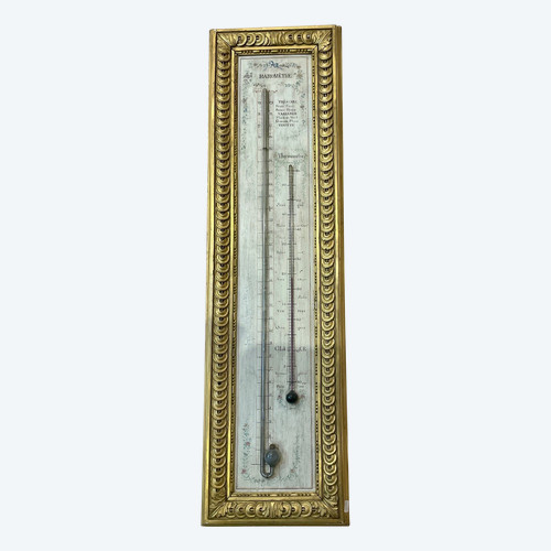 Neoclassical Barometer and Thermometer, 18th Century