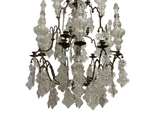 Important Church Or Chapel Chandelier Late 18th Century - Cage Chandelier H 135 Cm