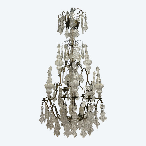 Important Church Or Chapel Chandelier Late 18th Century - Cage Chandelier H 135 Cm