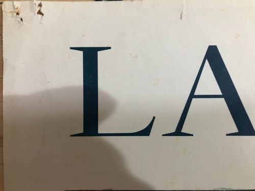 Poster Lars Bo Around the snows Gallery of painters and engravers 1968 Paris