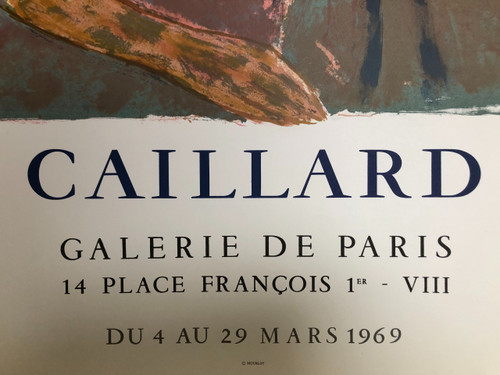 Manifesto Caillard Galerie di Parigi 1969