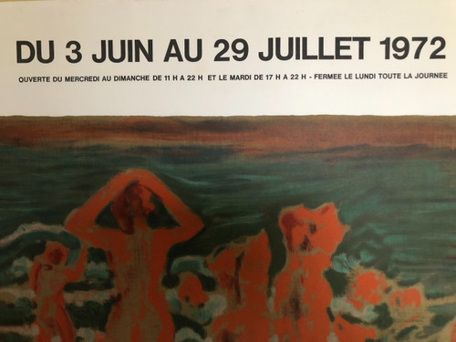 Original Larionov Retrospective Poster 1972 Nevers
