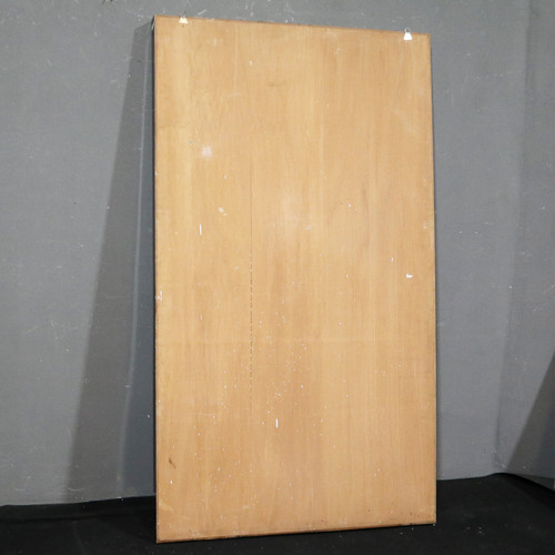 Großer Art-Déco-Wandspiegel mit Holzrahmen