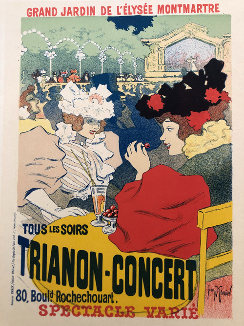 Master of poster plate 62 - Trianon Concert - Georges Meunier 1897