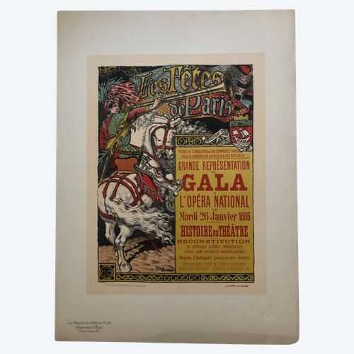 Meister des Plakats Tafel 50 Die Pariser Feste Eugène Grasset 1897