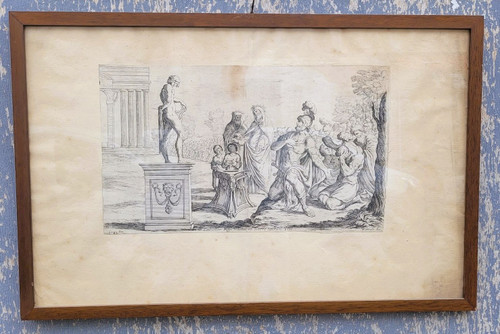 Aeneid After Mitelli And Carracci, Framed Engravings, 18th Century