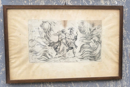 Aeneid After Mitelli And Carracci, Framed Engravings, 18th Century