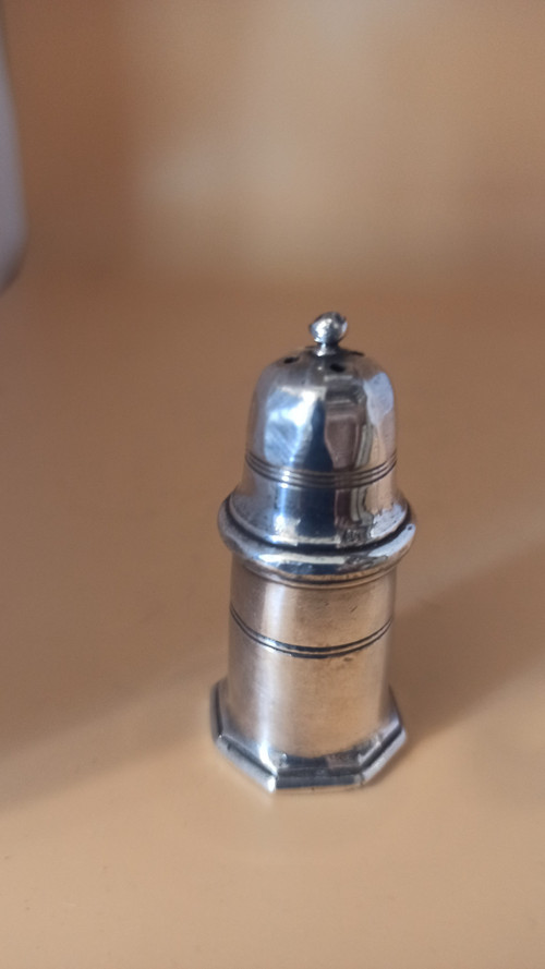 Pair of Christofle salt shakers